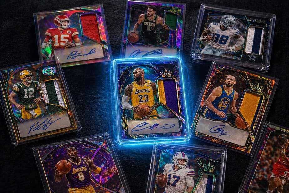 Sports trading cards collection